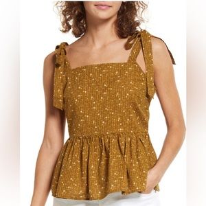 Madewell Rosalie Tie Strap Top size xs